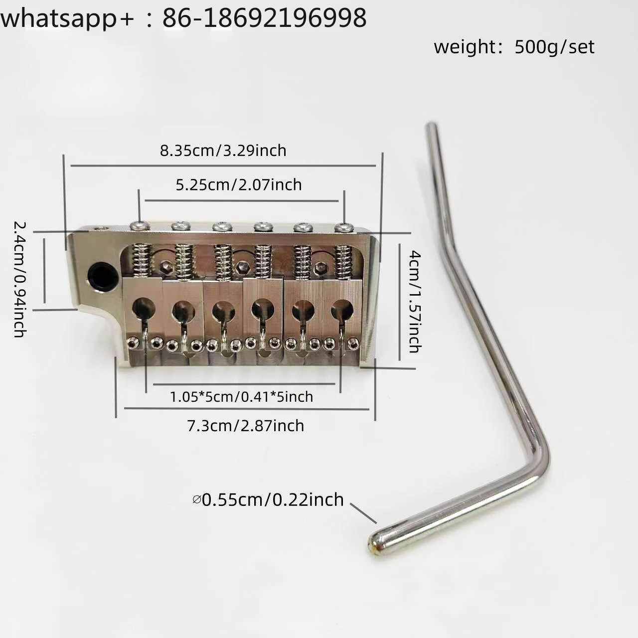 Stainless Steel Piano Bridge Piano Code Rocker Brass Base Round Hole Piano Code String Distance 10.5mm