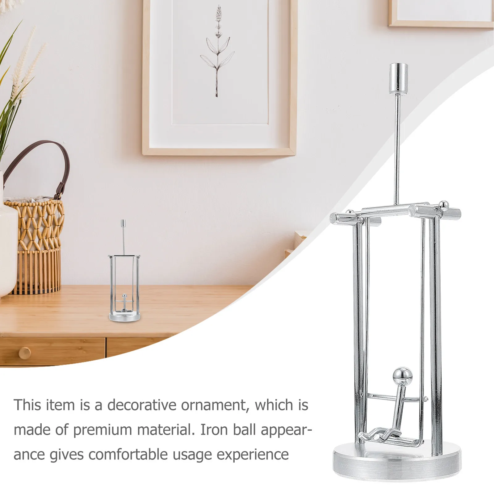 Premium Iron Swing Man Ornament Rotating Tumbler Desktop Decoration Living Room Office Party Gift Hard Corrosion Resistant Iron