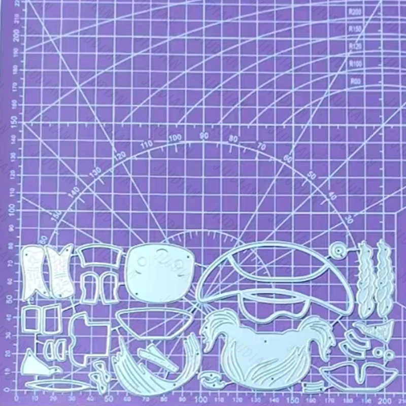 

New Girl Hat Cartoon Metal Cutting Dies Scrapbooking For DIY Greeting Card Reliefs Craft Stamps Photo Album Embossing Dies