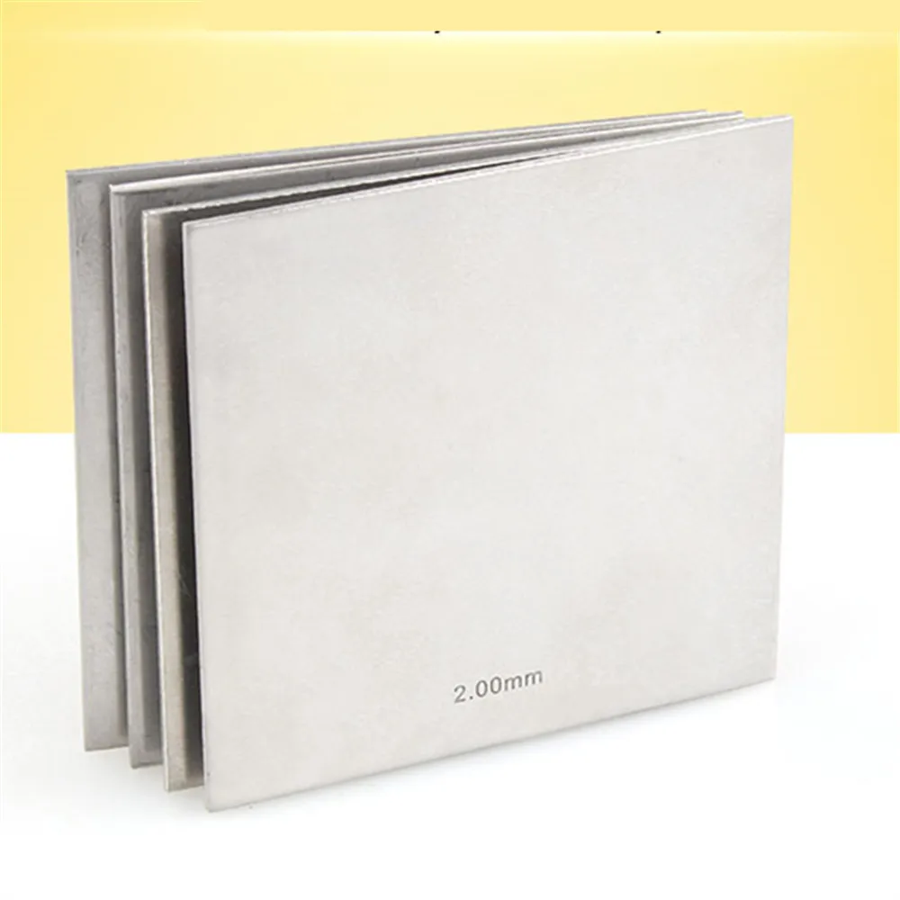 1Pc 304 Stainless Steel square plate Polished Plate Sheet 0.01mm/0.02/0.03/0.04/0.05/0.1/0.15/0.2/0.25/0.3/0.4x100mx100mm