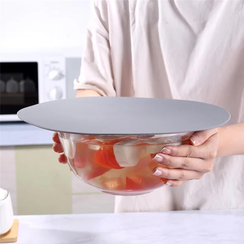 HGFLE-Silicone Microwave Mat - Round 12Inchx12inch - 4Pcs Heat Multifunctional Mat, Splatter Guard, Trivet, Hot Pad