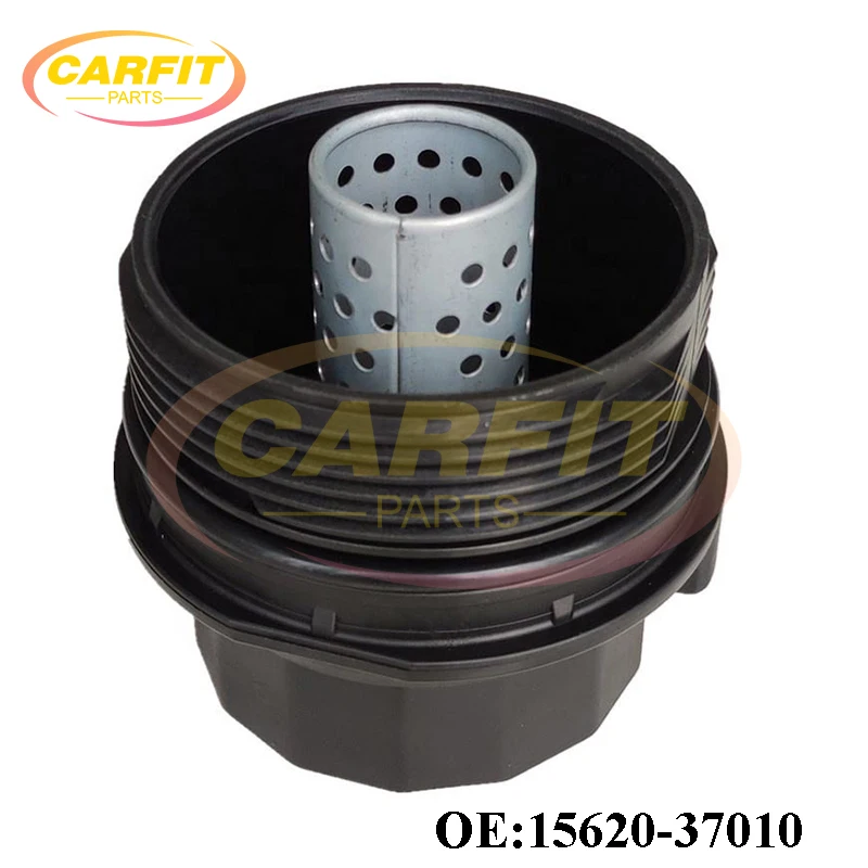 High Quality OEM 15620-37010 1562037010 Oil Filter Housing Cap Assembly For Toyota Corolla Matrix Prius V CT200h 1.8L Auto Parts