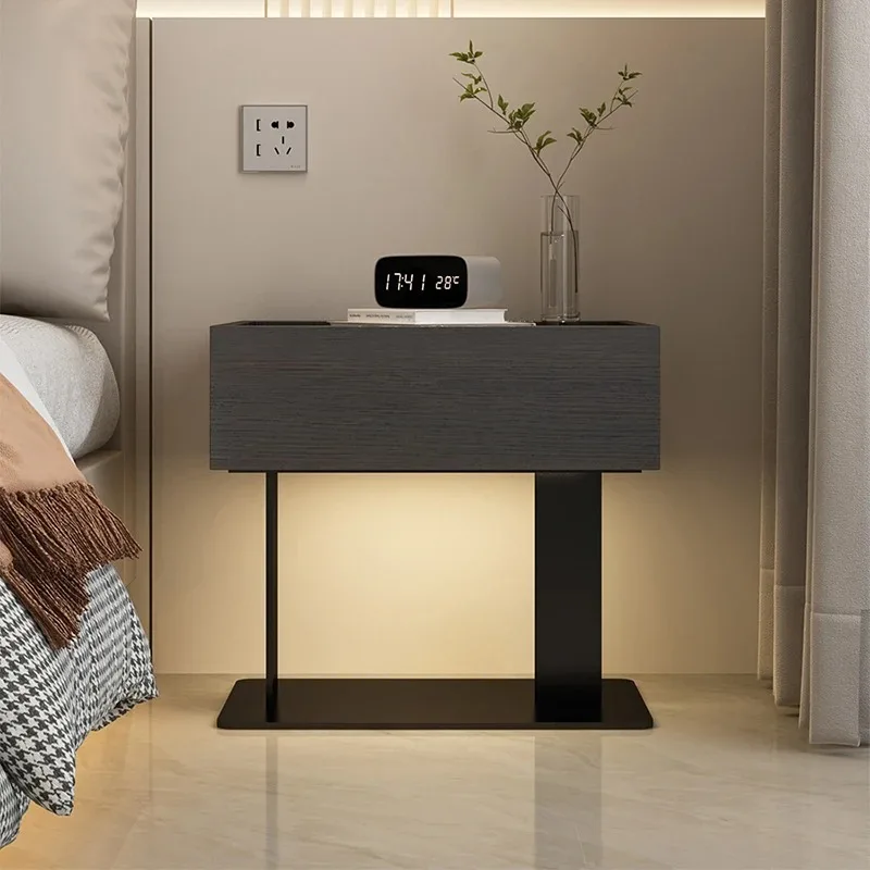 

/*/Interior Fashion Bedside Table Modern Nordic Bauhaus Unique Safe Nightstand Designer Luxury Mesitas De Noche Bedroom Furnitur