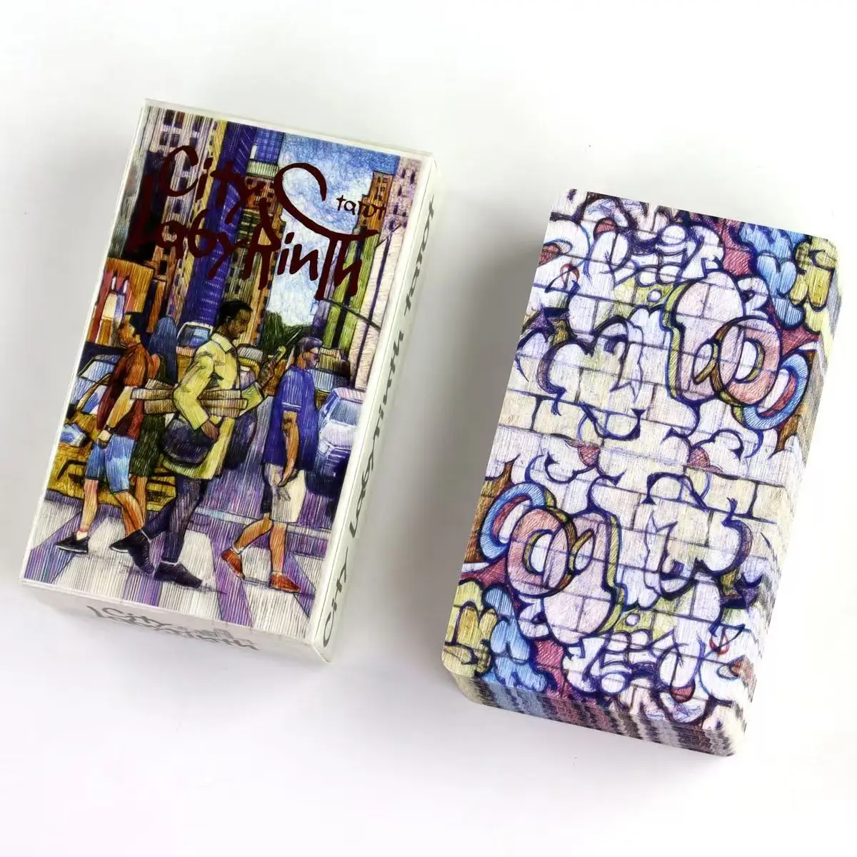 

City Labyrinth Tarot, 78 Cards Tarot Deck | Indy Tarot 10.3*6cm Pen-drawn about Life In New York In The Early 2000s