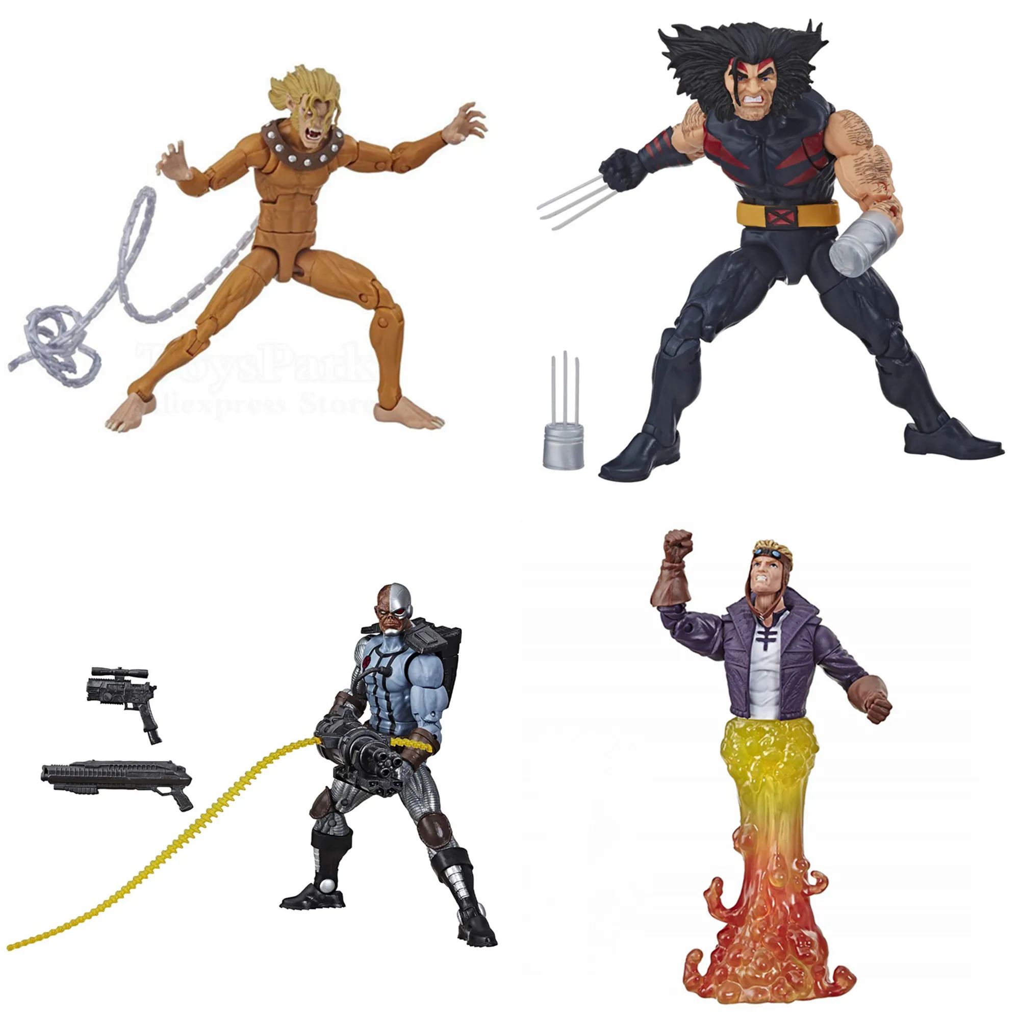 Marvel Legends X-MEN Wolverine Sabretooth Siryn Rogue Weapon-X Gambit Deathlok Blink 97 Bishop Magneto 6\