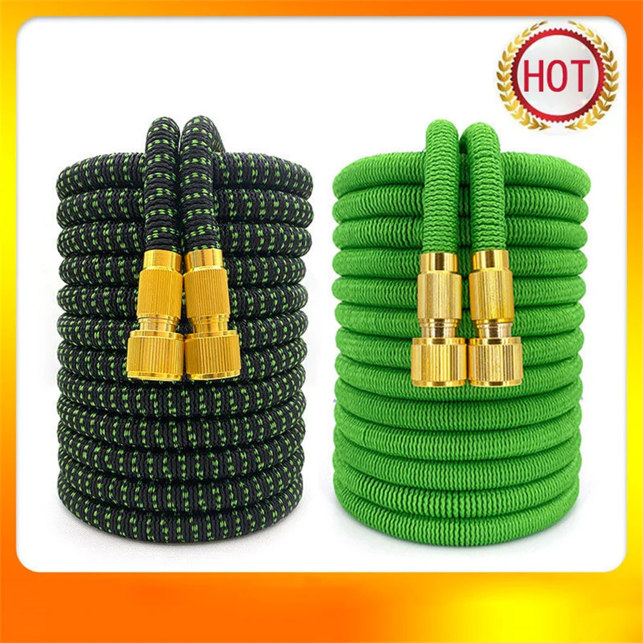 

Thicken Latex Garden Hose Flexible Garden Watering Double High Pressure Telescopic Hose Washing Car Gardens Supplies Irrigation