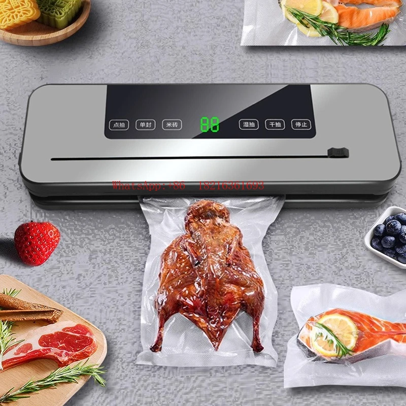 Household Automatic Food Vacuum Machine, Fresh-keeping Plastic Packaging and Sealing Vacuum Machine