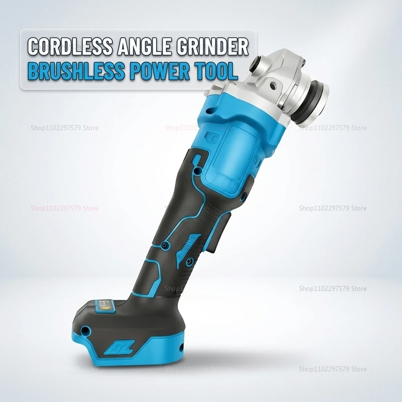 

Cordless Brushless Angle Grinder 18V Compatible Battery Power Polisher Cutting Tool for Makita Type Grinding Machine Multi Funct