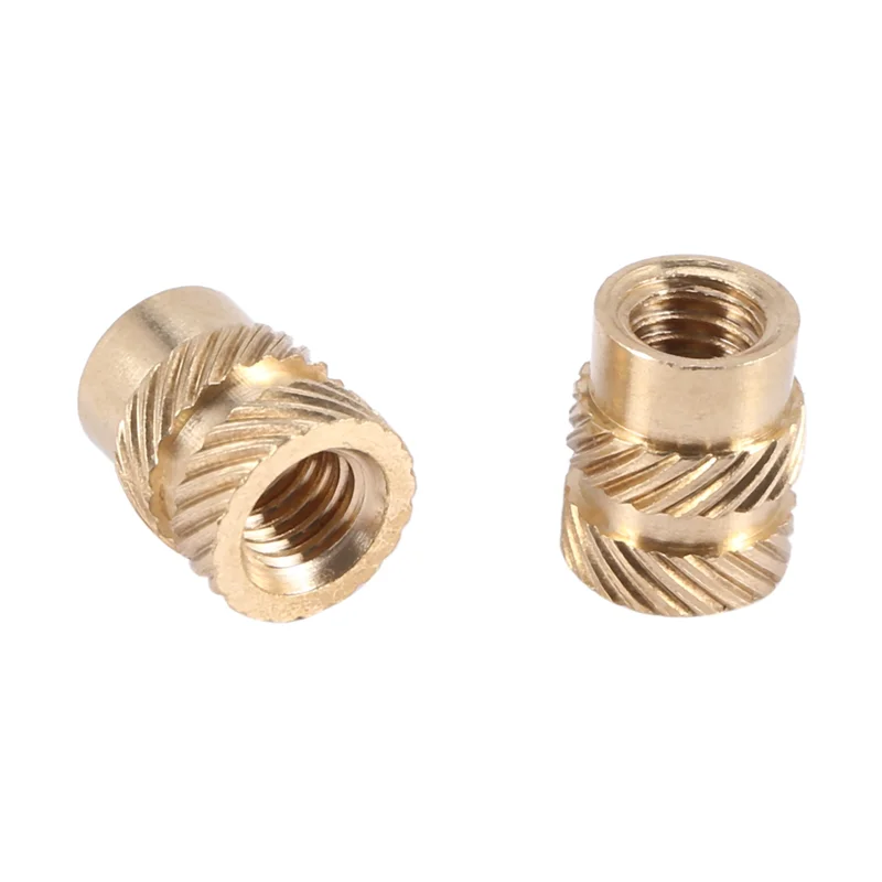 

TKOH-600Pcs M3 Thread Knurled Brass Threaded Heat Set Heat Resistant Insert Embedment Nut For 3D Printer