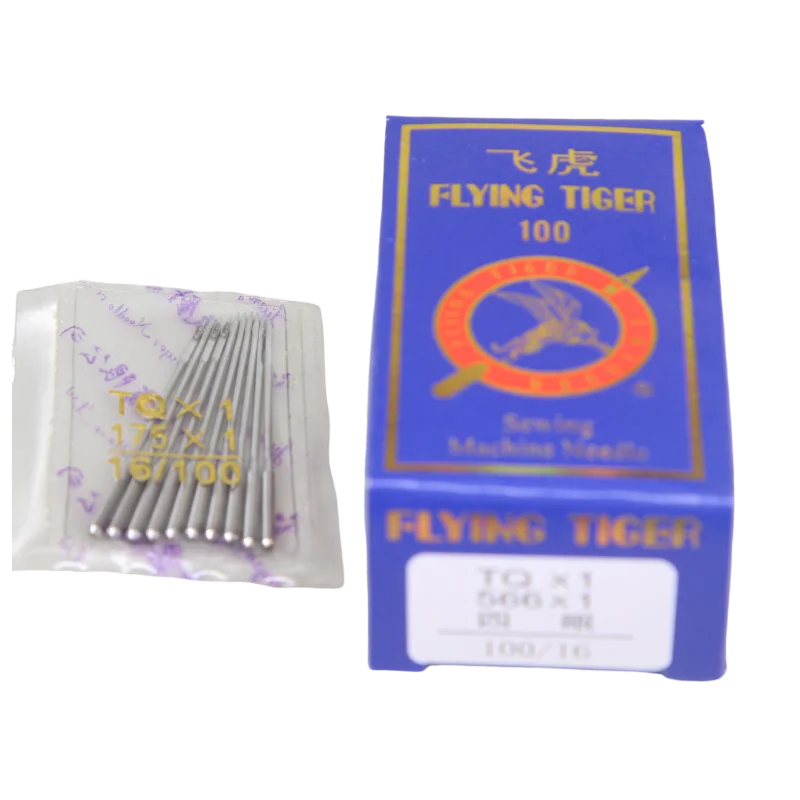 SEWING MACHINE SPARE PARTS & ACCESSORIES HIGH QUALITY SEWING NEEDLE FLYING TIGER TQx1 #16 SEWING NEEDLE 10PCS/PACK