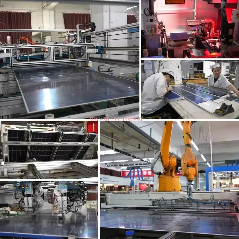 WMWMNU Complete Set Solar Energy System 3KW 5KW 6KW 10KW 15KW Hybrid Solar Power Generation Kit for Commercial and Farm