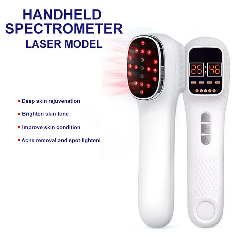 New Handheld Facial Body Red Light LED Laser Therapy Beauty Device Anti Aging Wrinkle Acne Rejuvenation Skin Tighten Whitening