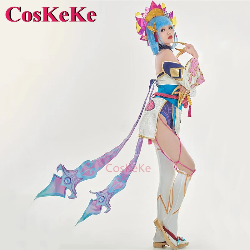 CosKeKe Evelynn Cosplay Anime Game LOL Costume Soul Lianhua Fashion Sweet Uniform Women Halloween Party Role Play Clothing S-XL