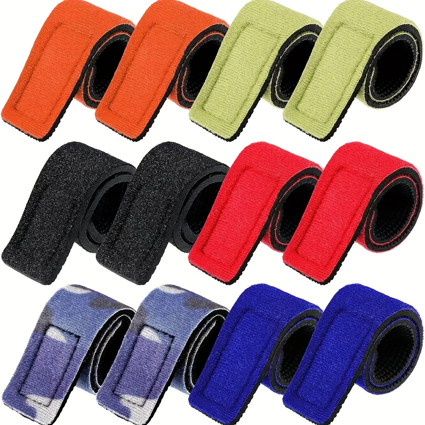 

12 Pcs Fishing Rod Ties Fishing Rod Wrap Strap Fishing Pole Belt Stretchy Rod Holder