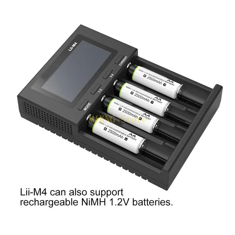 18650 Batterieladegerät für Universal Ladegerät LCD -Display für wiederaufladbare Batterien 26650 21700 18650 18350 Bester