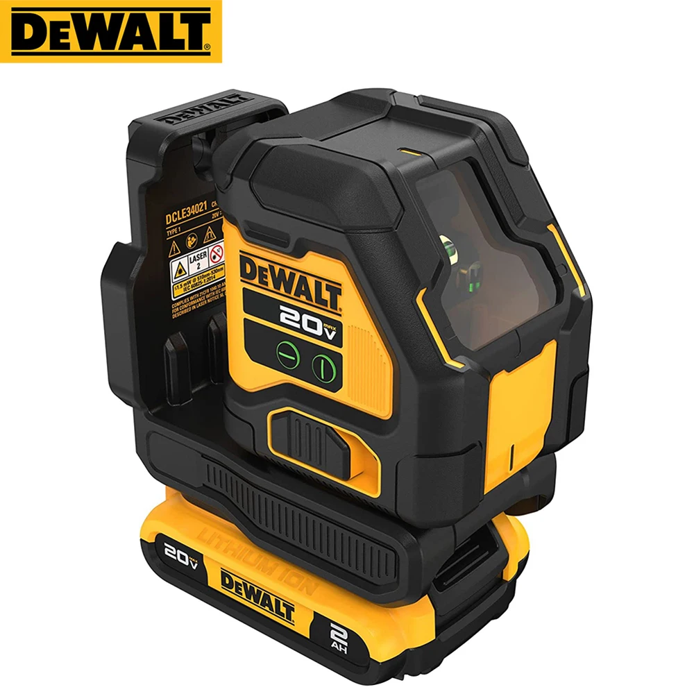 Dewalt DCLE34021 Laser Level 20V Lithium Battery Cross Line Green Laser Vertical Horizontal 60M Projector Automatic Leveling