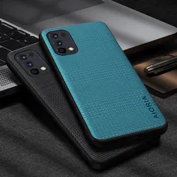 Case for Realme 7 6 5 Pro 6S 5S 6i 5i stylish houndstooth pattern durable pu leather phone case