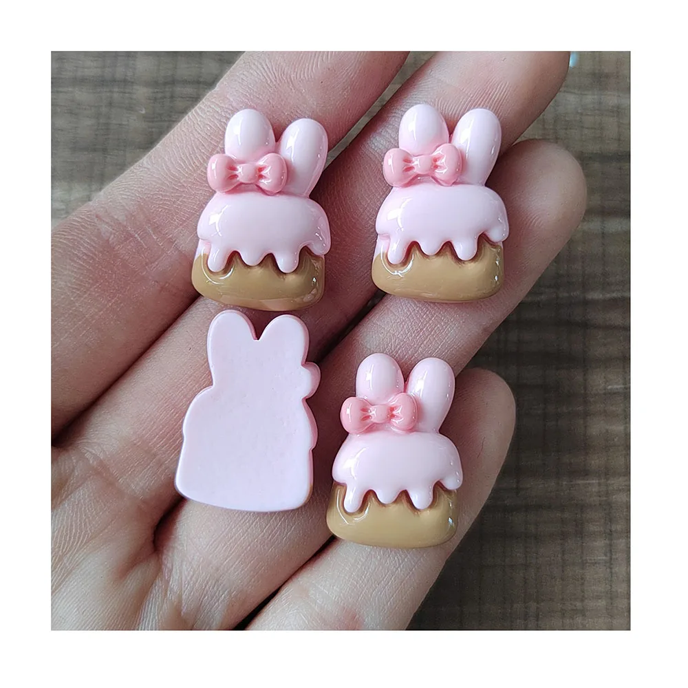 Kawaii Resin Cartoon Bear Candle  Ice Cream Donuts Scrapbooking Flatback Figurine DIY Scrapbook Home Decor Accessory