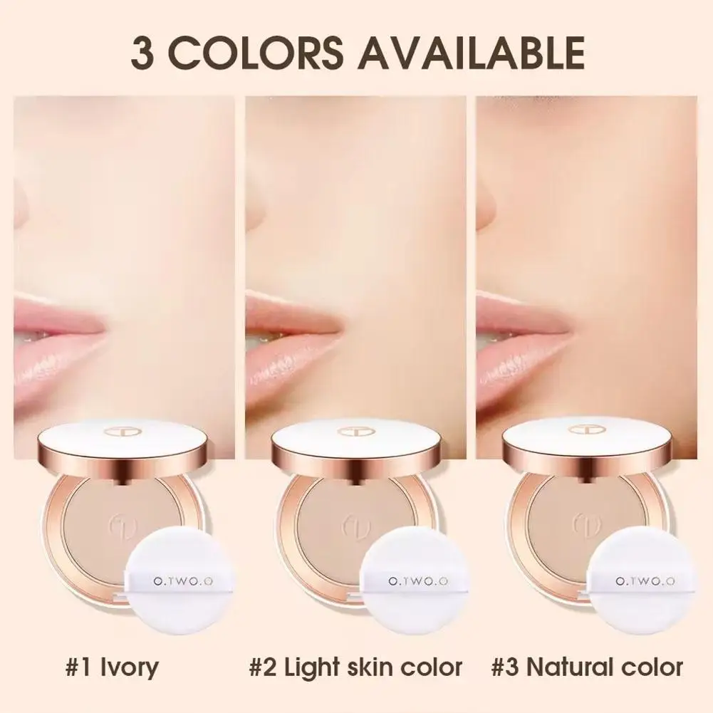 3 Colors Face Setting Powder Super Fine Powder Texture Oil-Control Matte Smooth Finish Concealer Makeup Pressed Powder