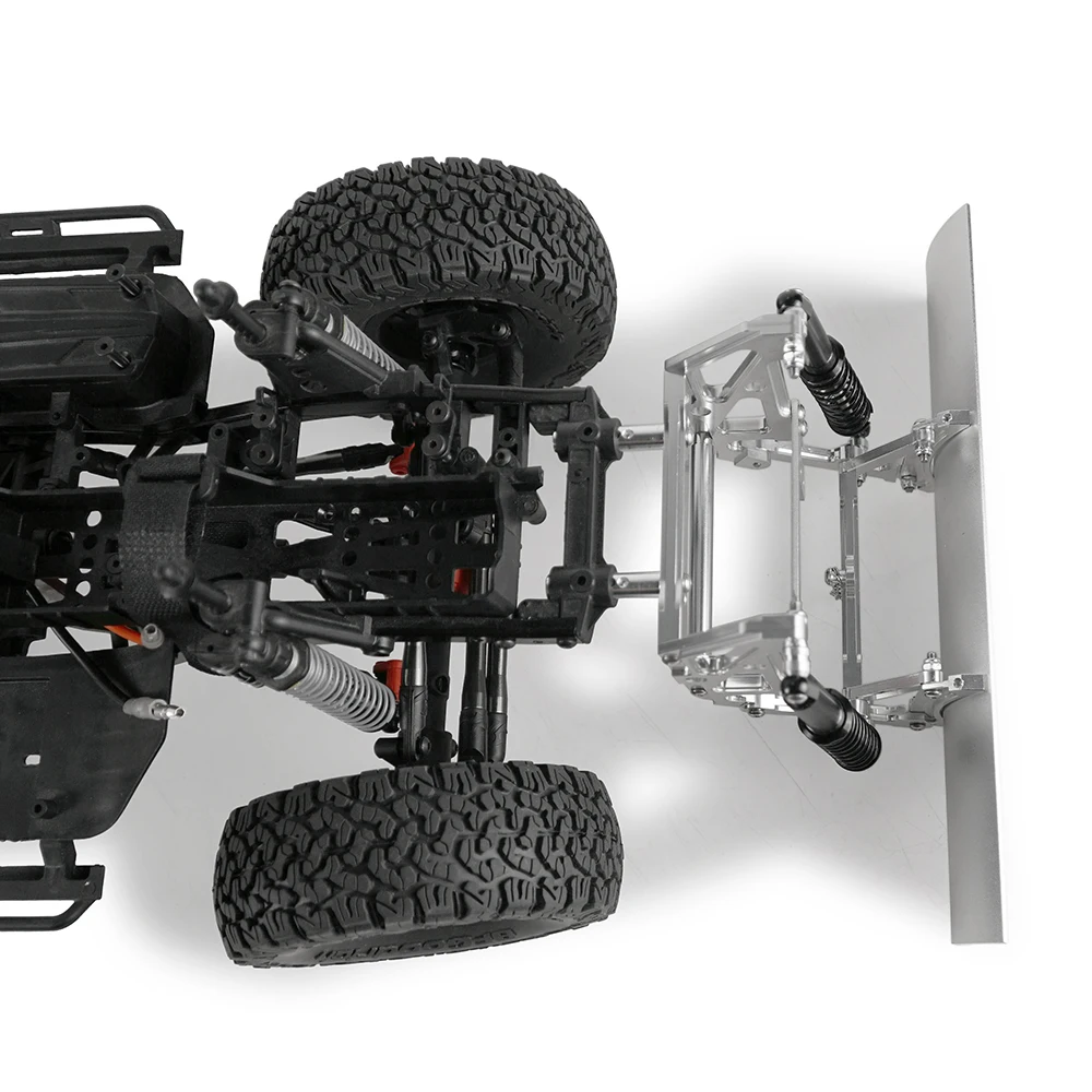 MIBIDAO 1/10 RC Crawler Blade Neve Arado Pá De Neve De Metal Para TRX4 TRX6 Axial SCX10 90027 28 90046 47 Peças De Decoração