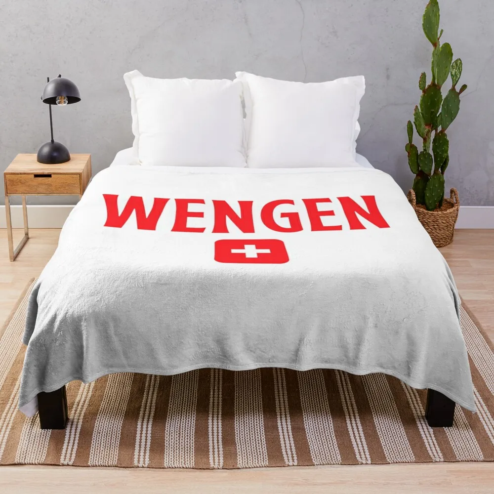 

WENGEN Switzerland Throw Blanket Luxury Thicken Sofas Tourist Travel Blankets