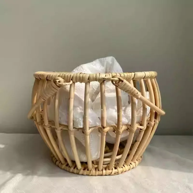 

Ретро стул из ротанга, реквизит для фотосъемки новорожденных, унисекс, детская позирующая кровать, фоны, очаровательные аксессуары для фотосессии, маленькая девочка и мальчик