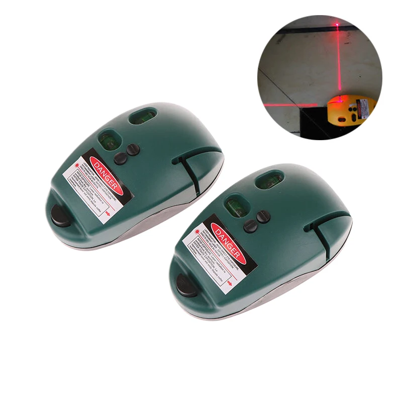 Vertical Mouse Laser Level Infrared Horizontal Line Right Angle Bubble Level Leveling 20M Long Distance 2 Lines Laser Levels ﻿