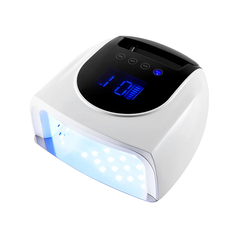 Lâmpada UV recarregável do prego, Gel secador polonês, Luz LED sem fio para unhas, Cordless Nail Art, 96W, 2023, Nova chegada