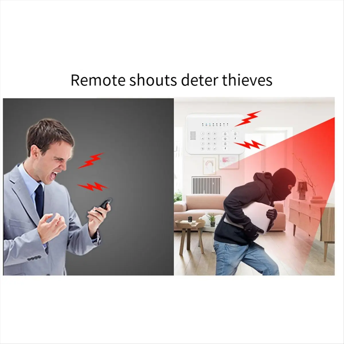 (A03R) Tuya APP Remote Control WIFI+GSM Alarm System for Home Security Burglar Alarm Sensor PIR Motion Detection Door Contact