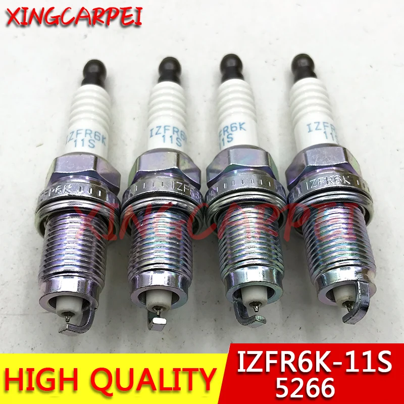 

Новая иридиевая Свеча зажигания IZFR6K-11S, 5266, 9807B-561BW для Honda Civic 2006-2011, 1,8, IZFR6K11S, 4 шт.