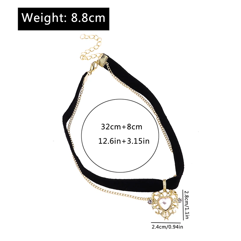 Aihua Heißer Verkauf Nettes Mädchen Schwarz Samt Spitze Schmetterling Blume Choker Halskette Sexy Loli JK Student Schlüsselbein Hals Kette Schmuck – Detail 28