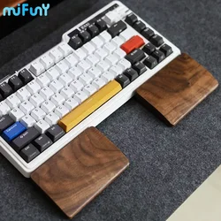 MiFuny Split Keyboard wrist Rest Original One Hand Wooden Wrist Rest Ergonomic for 65% 75% 98/104key Alice Mechanical Keyboards