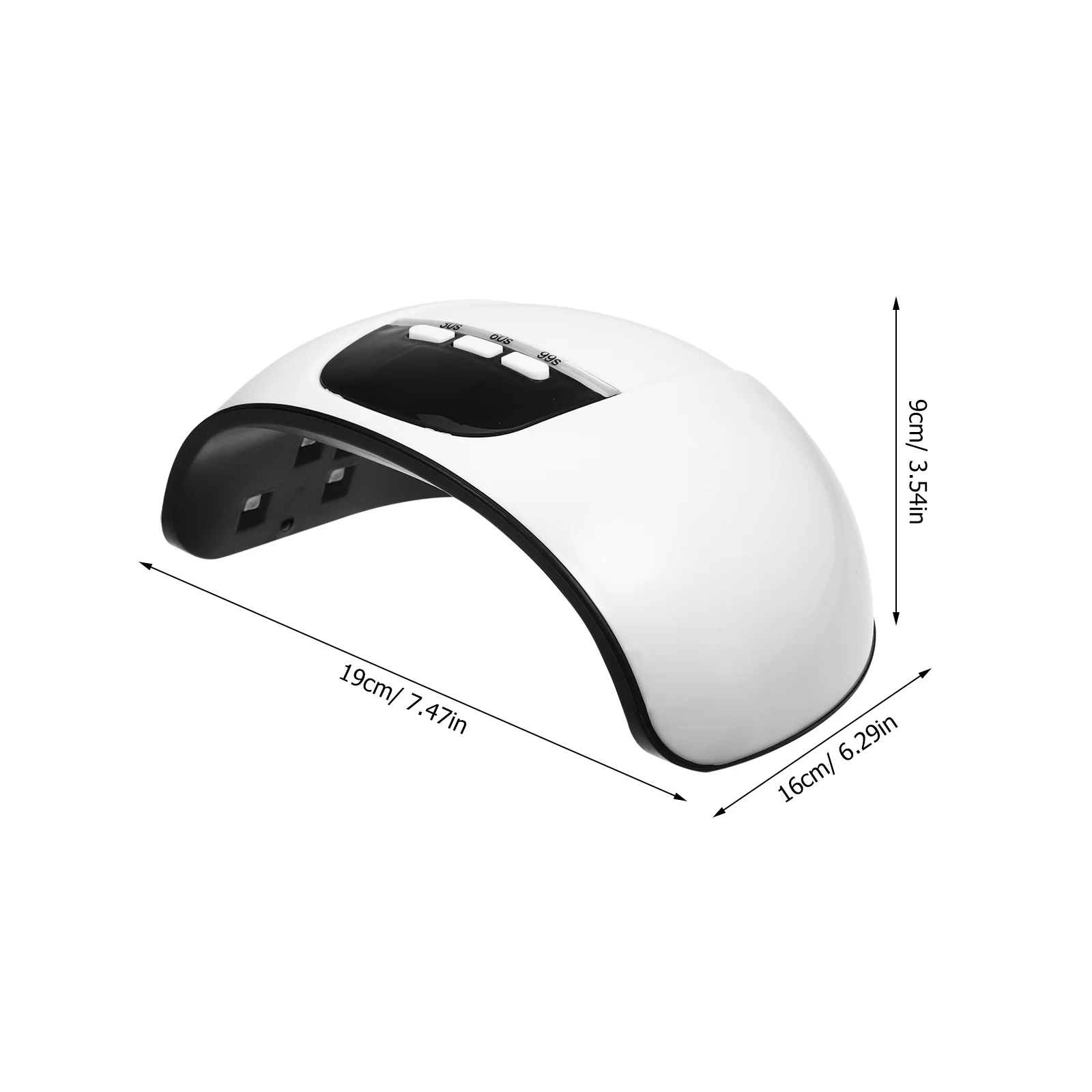 Lampada per unghie gel 36W 12 LED Lampada per manicure portatile con schermo LED ricaricabile USB per uso domestico e professionale