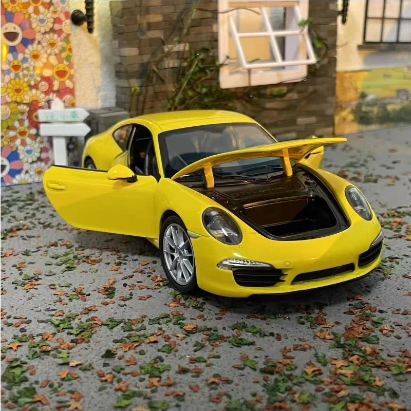 WELLY 1:24 Porsche 911 Carrera S Legering Sportwagen Model Diecasts Metalen Speelgoed Racewagen Model Simulatie Collectie Childrens Gift
