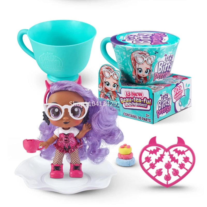 ZURU Itty Bitty Prettys Aidi Betty Tea Talk Trompet Afternoon Tea Party Verrassing Theekopje Pop Blind Box Meisje Speelhuis Speelgoed
