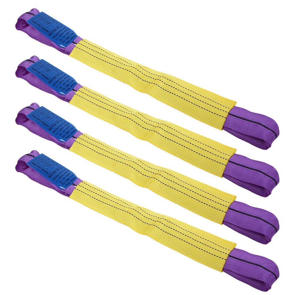 

4 шт., ремни из сплава для крепления колес, транспортер для прицепа, желтый/фиолетовый