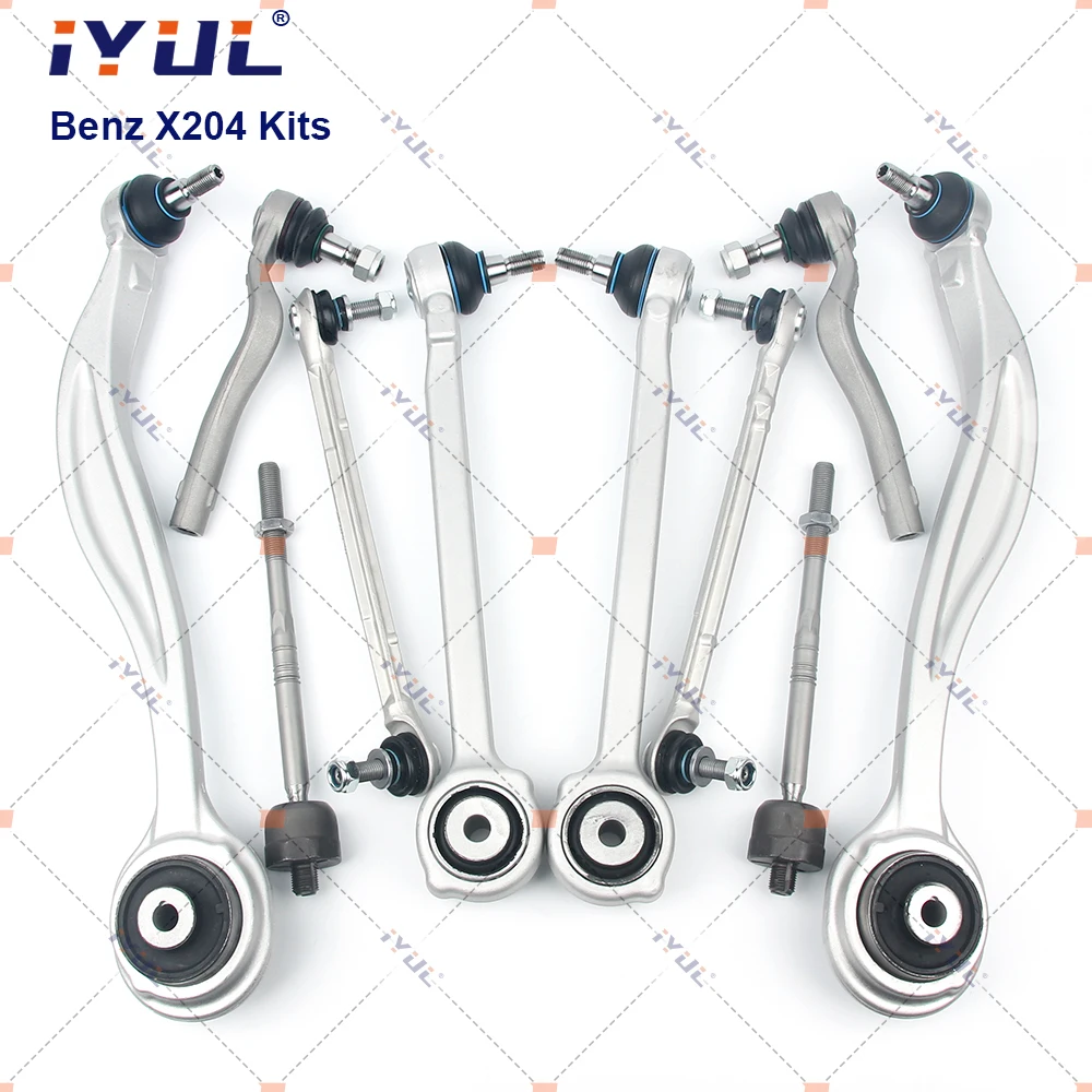 A Pair Front Axle Outer Steering Tie Rod Ends Ball Joint For Mercedes Benz GLK Class X204 2043301903 2043302003