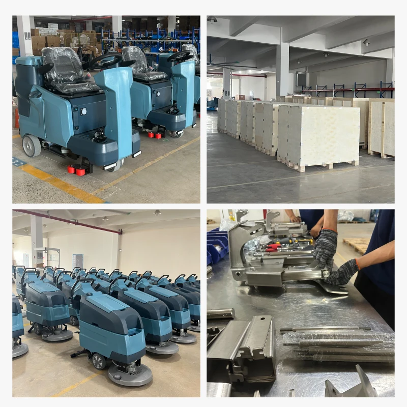 الشركة المصنعة داخل جهاز غسل وتجفيف الأرضيات للمعدات الصناعية، ركوب المستودعات 90 لتر على آلة تنظيف الأرضيات