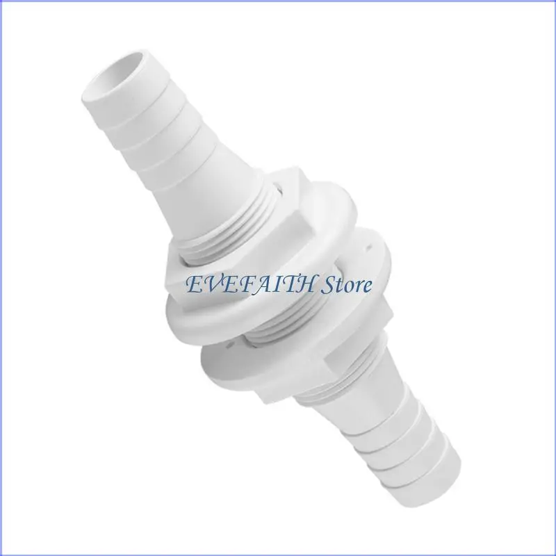 

124B Plastic Thru Hull Connector Versatile 3/4" Thru Hull Fitting for Maintaining Dry Interiors In Yachts & Sailboats