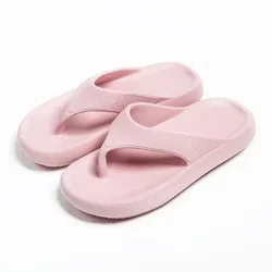 Slippers for women Men's summer indoor beach slippers EVA high soled sandals soft trendy slippers non slip home s large