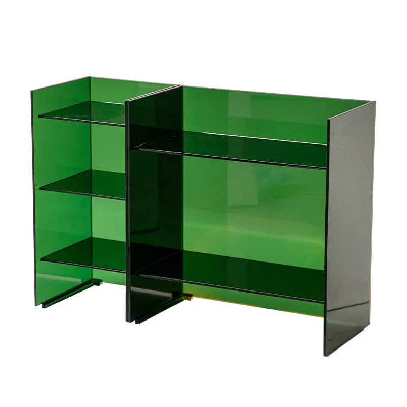 

Transparent Plastic PC Living Room Storage Cabinet Floor Storage Cabinet Bathroom Multifunctional DIY Composite Shelf