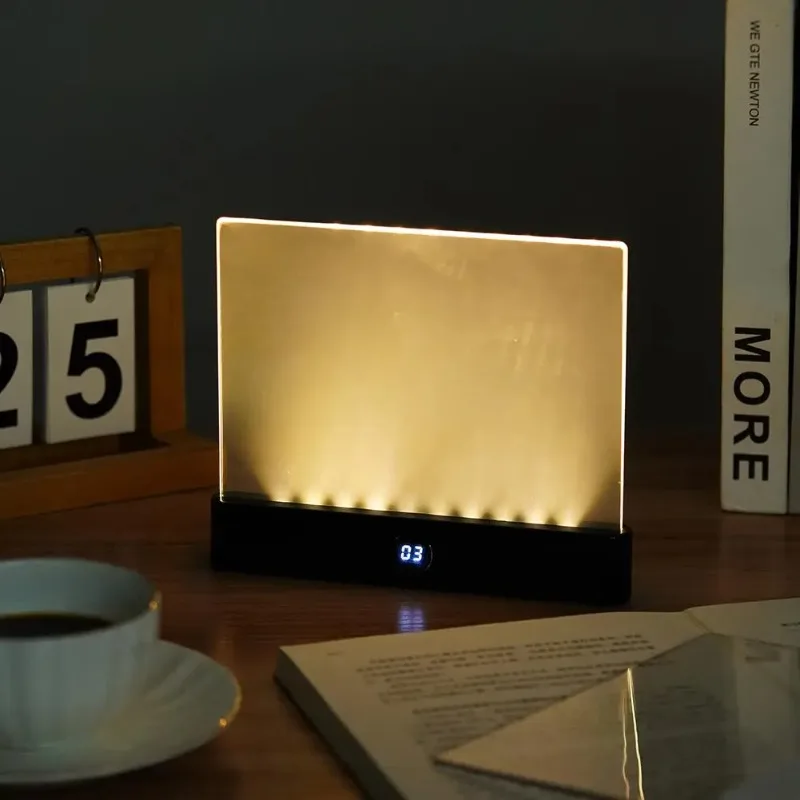 

LED Book Light and Night Light 2 in 1, 3 Color Temperatures & Stepless Dimming, USB Rechargeable Reading Light with Timer for Ni