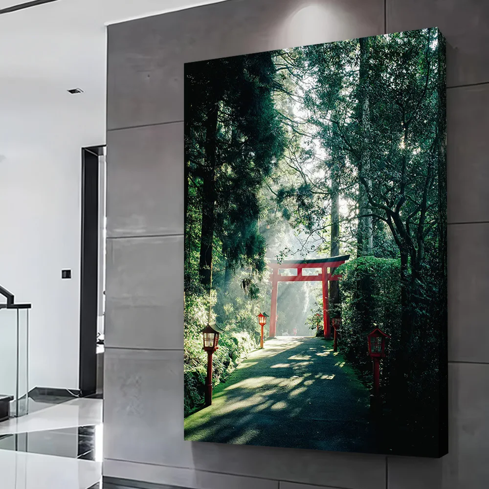JAPANESE TORII Poster Customizable Printed Canvas Painting for Pictures Wall Art Luxury Decoration Decorative Paintings Frames