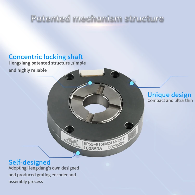 Industrial Absolute Rotary Encoder MP55 Interface RS485 17-24 Bit Single Turn and Multi Turn SSI BiSS-C Position Encoder