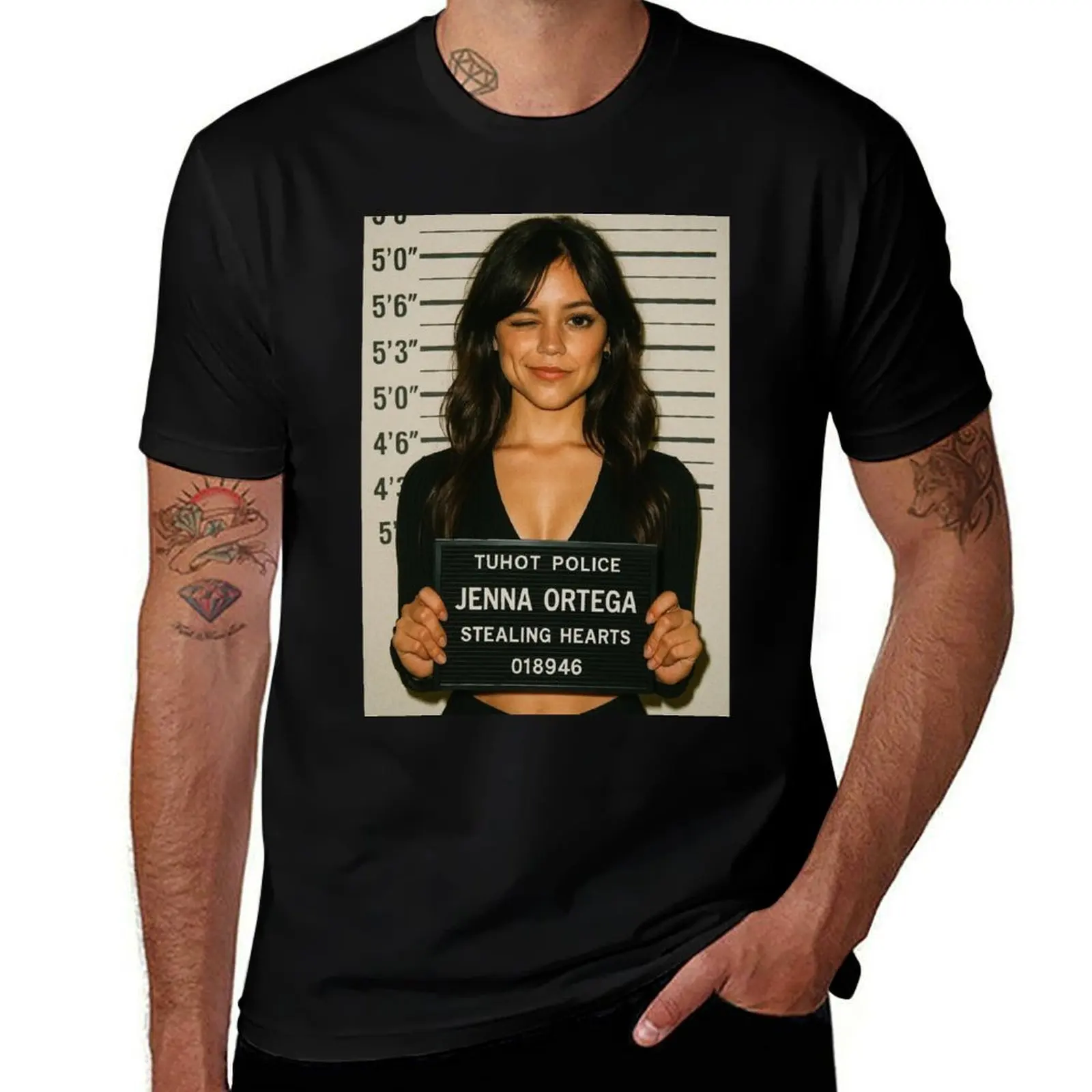 

Jenna Ortega Stealing Hearts T-Shirt Big and Tall Casual T-Shirt