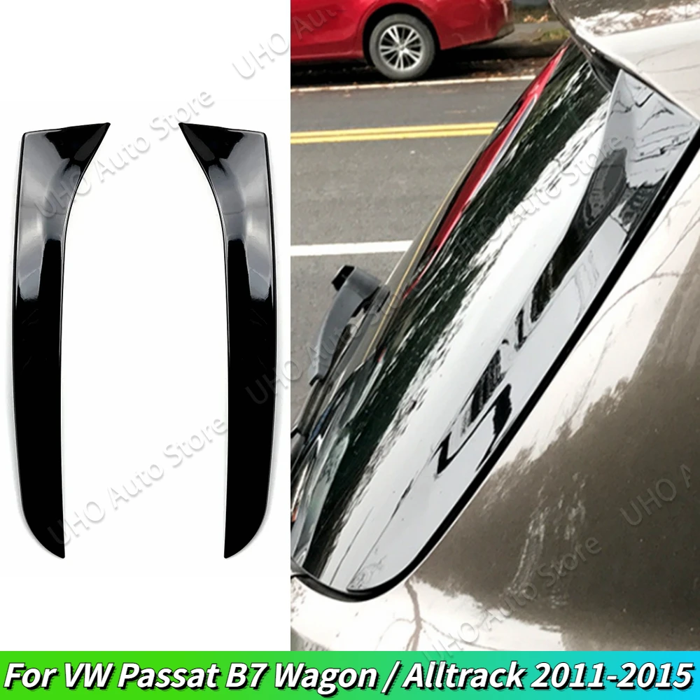 Car Rear Window Side Spoiler Canard Cover Sticker Trim Splitter Body Kits Car Styling For VW Passat B7 Wagon /Alltrack 2011-2015