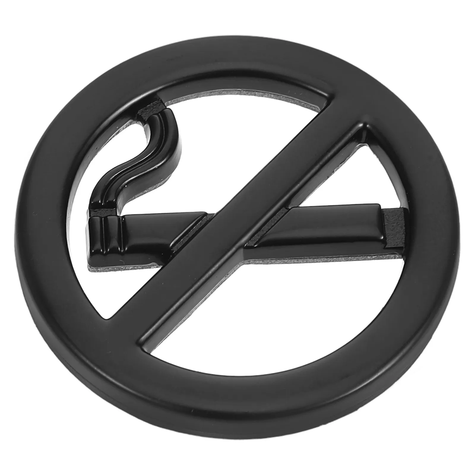 No Smoking Metal Decal 3D Raised Design Do Not Smoke Sticker for Cars Trucks Self Stick No Smoking Signs for Vehicles
