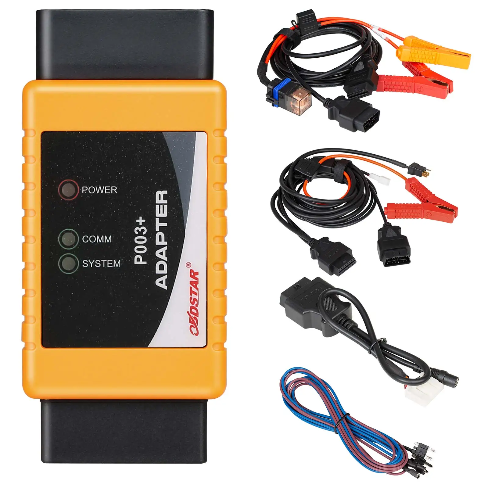 Obdstar P003 + محول حزمة كاملة لكابل TOYOTA 8A/Ford جميع المفاتيح المفقودة كابل إنذار الالتفافية لـ X300 DP Plus X300 Pro4 MS80