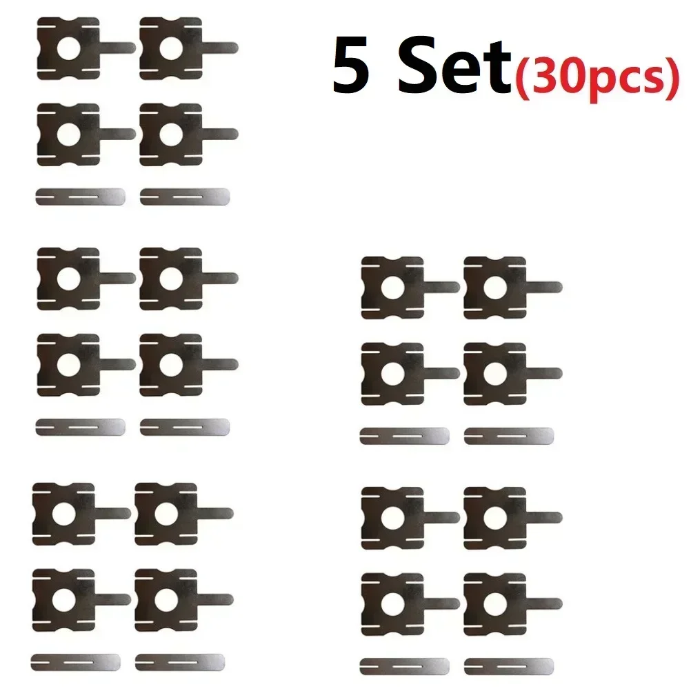 5set(30pcs) Spot Welding Nickel Plate Battery Pack Nickel Sheet 26*22mm U-shaped Strap Strip Sheet For Battery Pack Spot Welding