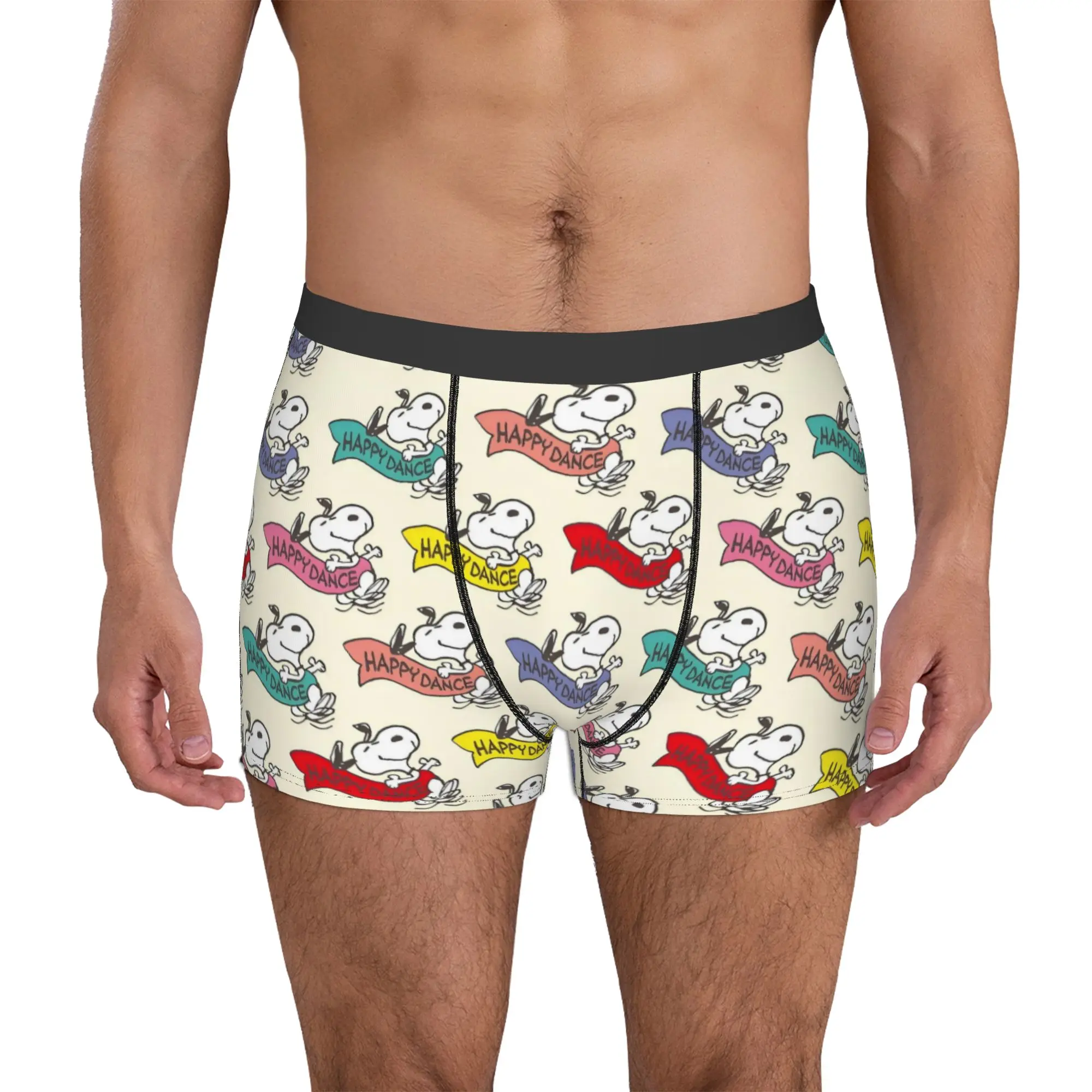 

Anime Snoopy Cartoon Boxer Shorts For Homme 3D Print Comic Dog Kawaii Underwear Panties Briefs Soft Underpants